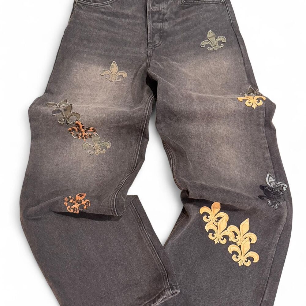 Mnml Men's Brown and Grey Jeans